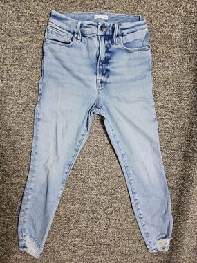 Good American light blue denim jeans